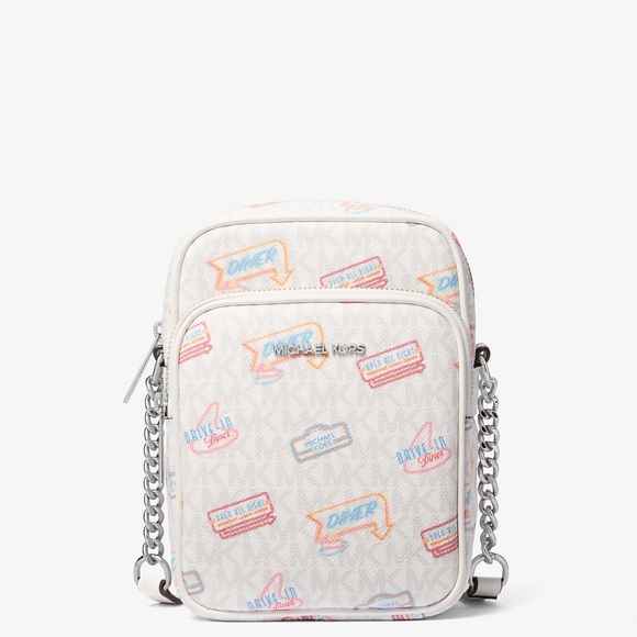 Michael Kors jet set White med Crossbody Bag NWT retail $398 SPECIAL EDITION - Picture 2 of 12